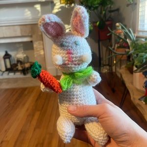 Vintage childrens Bunny Rabbit crocheted and knitted